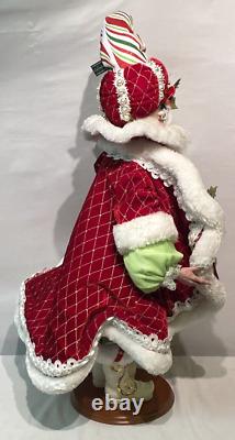 Mark Roberts Candy Cane Santa 22 Tall Handpainted & Handsewn Clothing 51-16274