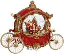 Mark Roberts Christmas 2024 Musical Carriage Santa Snowing Water Globe RETIRED