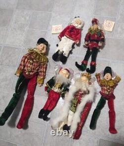 Mark Roberts Christmas Holiday Elf Faries Lot of 6