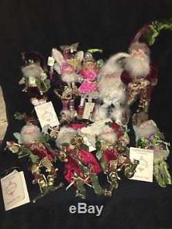 Mark Roberts Collection Christmas FAIRY ELF Lot of 9 Ornaments One 17 eight 10