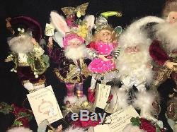 Mark Roberts Collection Christmas FAIRY ELF Lot of 9 Ornaments One 17 eight 10
