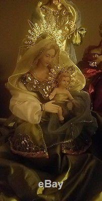 Mark Roberts Exquisite Nativity Set Rare Very Large Figures Gorgeous & Stunning