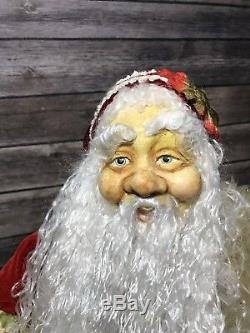 Mark Roberts Father Time Santa Claus Christmas Doll Figurine Rare! 24