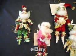 Mark Roberts Lot Of 5 Small Christmas Fairies, Possibly Unused, With COA Cards