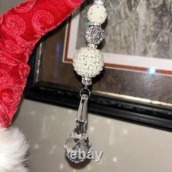 Mark Roberts -Ltd Ed Bejeweled Santa 26 in. Stunning On Base