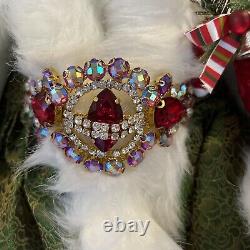 Mark Roberts -Ltd Ed Bejeweled Santa 26 in. Stunning On Base