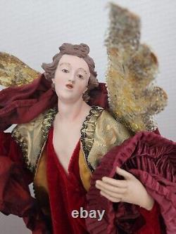 Mark Roberts Neapolitan male Angel Large 18 Figurine Doll TREE-TOPPER ORNAMENT