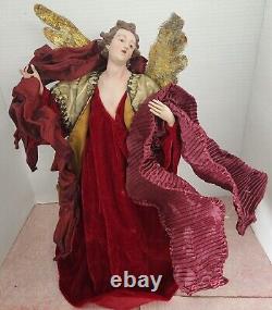 Mark Roberts Neapolitan male Angel Large 18 Figurine Doll TREE-TOPPER ORNAMENT