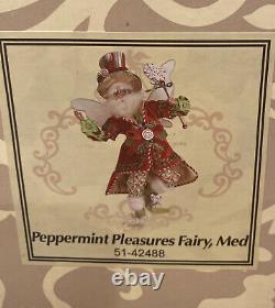 Mark Roberts Peppermint Pleasures Fairy, Medium #51-42488. With Stand