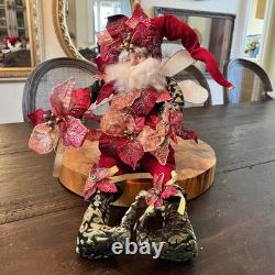 Mark Roberts Poinsettia Fairy Large 21 Christmas Decoration Cert. And Box
