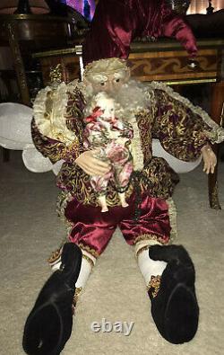 Mark Roberts Rare Fabulous Large Christmas Santa With Doll