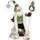 Mark Roberts Santa Collection Holly Snow Santa 51-85696 25 Inches