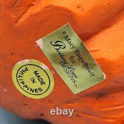 Mary Engelbreit PUMPKIN CHARIOT Figurine Halloween Witch Cat Bethany Lowe