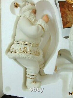 Member's Mark 2005 Porcelain Christmas Santa & Sleigh MIB