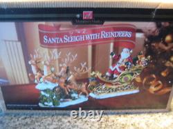 Members Mark Santa Sleigh with Reindeer Porcelain Christmas decoration