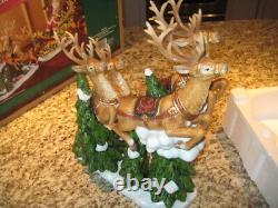 Members Mark Santa Sleigh with Reindeer Porcelain Christmas decoration