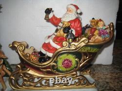 Members Mark Santa Sleigh with Reindeer Porcelain Christmas decoration