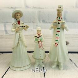 Mikasa Porcelain Victorian Christmas Carolers Figurines Family Holiday Elegance