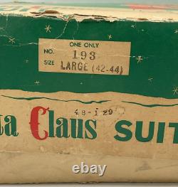 Montgomery Ward Santa Claus Suit Large (42-44) No. 193 Original Box Holiday Xmas