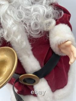 Motrix Industries 1992 Animated Lighted Santa and Mrs Claus 24 Tested working