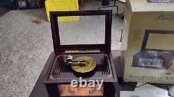 Mr. Christmas Gold Label Grand Animated Concertina Music Box 50 Songs WORKS