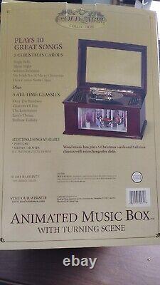 Mr. Christmas Gold Label Grand Animated Concertina Music Box 50 Songs WORKS