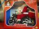 Mr. Christmas Motorcycling Musical Animated Plush Santa 20 Lighted New In Box