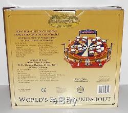 Mr. Christmas WORLD'S FAIR ROUNDABOUT Animated Gold Label Musical 30 Songs