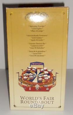 Mr. Christmas WORLD'S FAIR ROUNDABOUT Animated Gold Label Musical 30 Songs