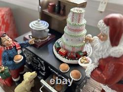 MusicBox Kingdom's Santa Decorating a Cake, NIB