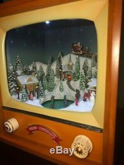 Musical LED Retro TV with Lighted, AnimatedChristmas Scene Amusements Colletible