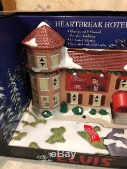 NEW Christmas Elvis House Musical Pre-Lit LED Lights HeartBreak Hotel HTF