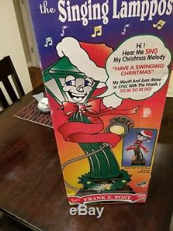 NEW FRANK E POST TELCO Musical Lighted Christmas LAMPSTAND SINGS BATT 1997 RARE
