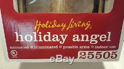 NEW Holiday Living Animate Illuminated Poseable Arms Christmas Angel Large 25
