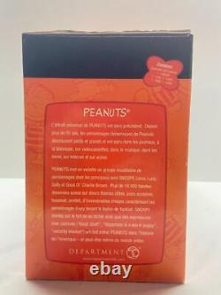 NEW IN BOX Dept. 56 PEANUTS HALLOWEEN PARTY Figurines & House Snoopy Linus