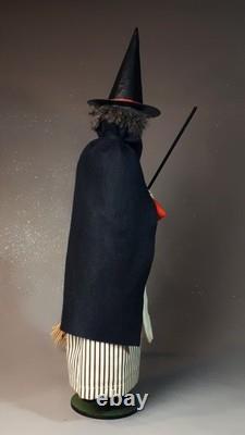 NEW, Large 24,8Paper macheGerman WITCHCandy Containerby Paul Turner HNY25-49 NEW, Large 24,8Paper macheGerman WITCHCandy Containerby Paul Turner HNY25-49