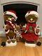 New Vtg Telco Gingerbread Couple Motionette Animated Displays Moving Figure 24