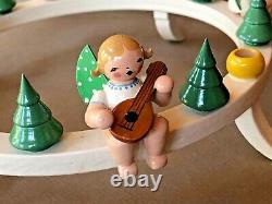 NEW! Vtg WENDT & KUHN ERZGEBIRGE CHRISTMAS ADVENT Candle Musician ANGELS GERMANY