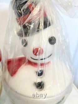 NOS Styrofoam Santa Ice Bucket VTG 60s Christmas GOTHAM INDUSTRIES Cookie Jar