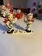 Napco Waving Skier Kids Christmas Ornaments Boy Girl Ceramic Japan Figurine
