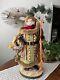 Neiman Marcus 24 Santa Figure Holds A Chicken And A Basket Of Eggs