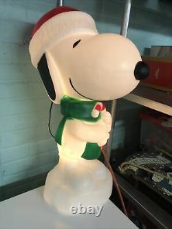 New Christmas Snoopy Blowmold Christmas Light Outdoor 24 Too Cute! Gemmy