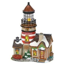 New England Village West Haberdine Lighthouse Lighted