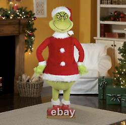 New! Life Size Animated GRINCH 5.74 Ft Christmas Prop SPEAKS GRINCH PHRASES