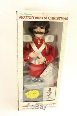 New in Box Motionette Christmas Drummer 28 Animated Soldier Doll Figurine