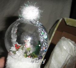 Nos Mark Roberts Christmas Snowglobe Fairy Stocking Holder, 51-27780