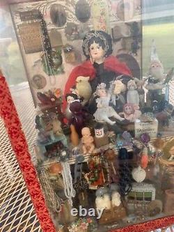 OOAK Artisan Made Shadow Box Original by Norma Decamp hand crafted dolls