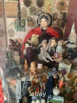 OOAK Artisan Made Shadow Box Original by Norma Decamp hand crafted dolls