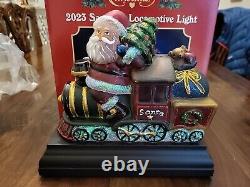 Old World Christmas 2023 Santa on Locomotive Light New Open Box UNUSED OOP