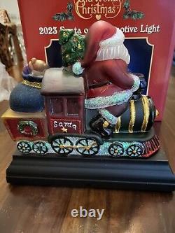 Old World Christmas 2023 Santa on Locomotive Light New Open Box UNUSED OOP